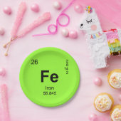 Periodensystem der Elemente (Eisen) Pappteller (Party)
