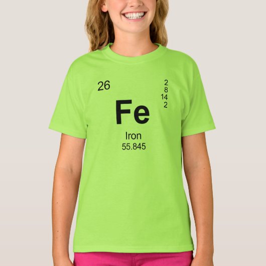 Periodensystem der Elemente (Eisen) T-Shirt (Vorderseite)