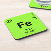 Periodensystem der Elemente (Eisen) Untersetzer (Linke Seite)