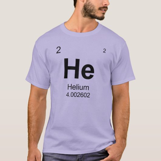 Periodensystem der Elemente (Helium) T-Shirt (Vorderseite)