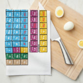 Periodensystem der Elemente Küchentuch (Viertel Falte)