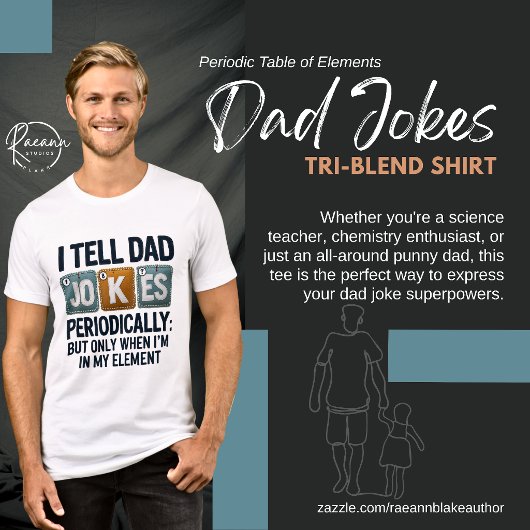 Periodensystem der Elemente Papa-Witze Tri-Blend Shirt