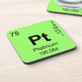 Periodensystem der Elemente (Platin) Untersetzer (Linke Seite)