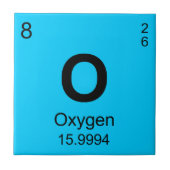 Periodensystem der Elemente (Sauerstoff) Fliese (Vorderseite)