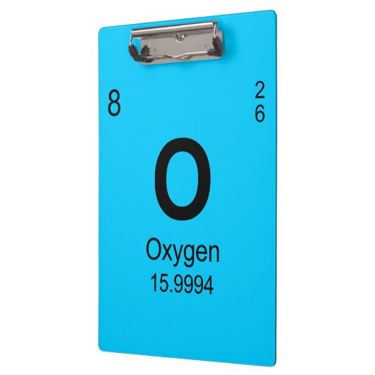 Periodensystem der Elemente (Sauerstoff) Klemmbrett (Links)