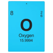 Periodensystem der Elemente (Sauerstoff) Klemmbrett (Rückseite)