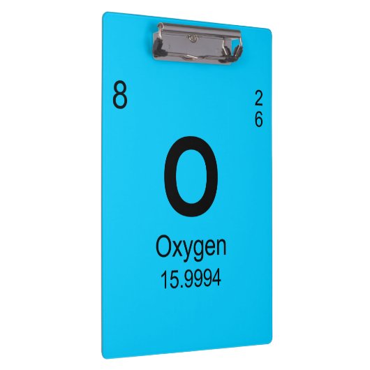 Periodensystem der Elemente (Sauerstoff) Klemmbrett (Rechts)