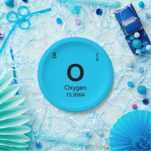 Periodensystem der Elemente (Sauerstoff) Pappteller (Party)