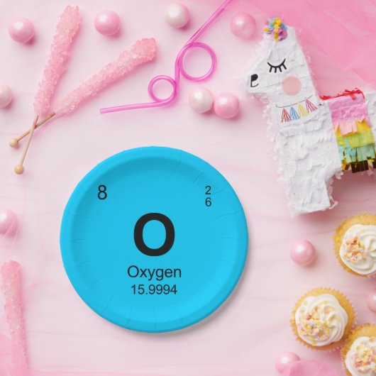 Periodensystem der Elemente (Sauerstoff) Pappteller (Party)