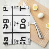 Periodensystem der Pizza-Bestandteile Handtuch (Viertel Falte)