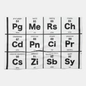 Periodensystem der Weine Küchentuch (Horizontal)