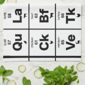 Periodensystem des Fleisches Handtuch (Gefaltet)