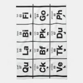 Periodensystem des Fleisches Handtuch (Vertikal)