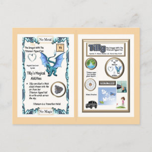 Periodensystem-Drache - Titan Postkarte