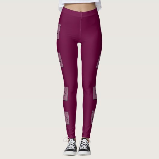 Periodensystem-Element-Katzen-Dame Leggings (Vorderseite)