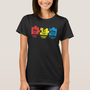 Periodensystem Element Unterstützung Autistischer T-Shirt
