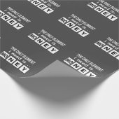 Periodensystem Geld Element Lustig Geschenkpapier (Ecke)