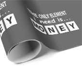 Periodensystem Geld Element Lustig Geschenkpapier (Rolleneckpunkt)