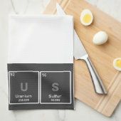 Periodensystem-Genie-Geschirrtuch Geschirrtuch (Viertel Falte)