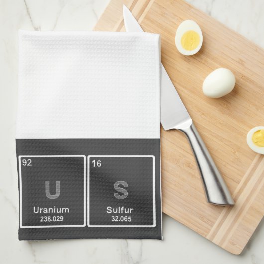 Periodensystem-Genie-Geschirrtuch Geschirrtuch (Viertel Falte)