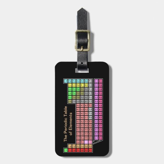 Periodensystem Gepäckanhänger (Vorderseite vertikal)