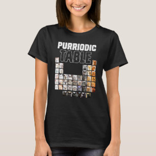 Periodensystem Periodische Elemente Katze Chemie C T-Shirt