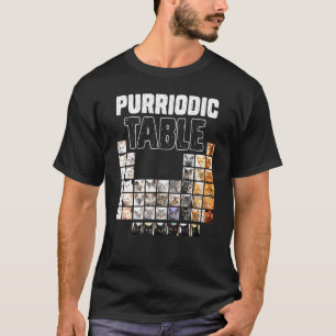Periodensystem Periodische Elemente Katze Chemie C T-Shirt