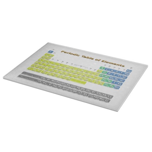 Periodensystem Schneidebrett (Ecke)