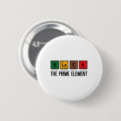 Periodensystem Schwarz Das Prime Element Schwarze Button (Vorne & Hinten)