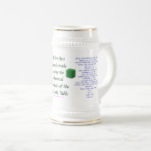 "Periodensystem Stein " Bierglas (VorderseiteRechts)