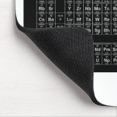Periodensystem von Elemente SCHWARZEM Mousepad (Ecke)