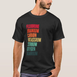 Periodensystem Wissenschaft Chemie Nerds Geek Wiss T-Shirt