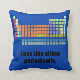 Periodensystem-Wurfs-Kissen Kissen