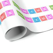 Periodensystemchemiespaß Geschenkpapier (Rolleneckpunkt)