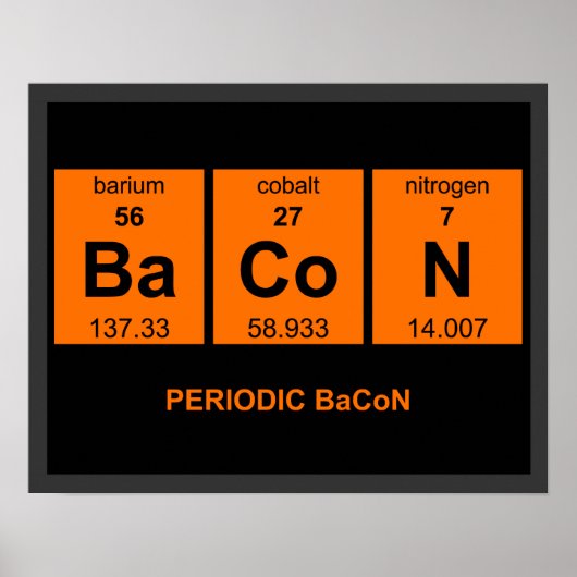 Periodic BaCoN Poster $ 18,95 (Vorne)