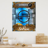 Periodic Element Natrium Atomic Number #11 Poster (Küche)