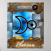 Periodic Element Platinum Atomic Number #78 Poster (Vorne)