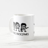 Periodic Rockstars Chemistry Humor Kaffeetasse (Vorderseite Links)