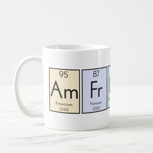 Periodic Table British Element Funny Joke Kaffeetasse (Links)