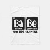 Periodic Table Of Babe The Hot Element Valentines  Fleecedecke (Vorderseite)
