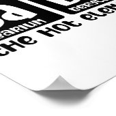 Periodic Table Of Babe The Hot Element Valentines Poster (Ecke)