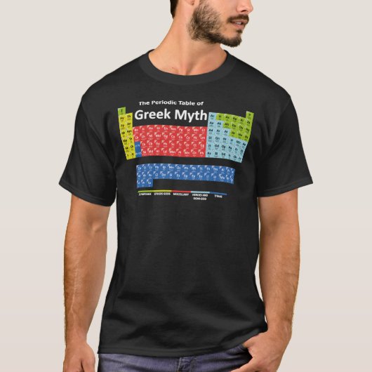 Periodic Table of Greek Mythology Classic T-Shirt (Vorderseite)