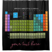 Periodic Table Of The Elements engl. language Duschvorhang (Vorderseite)