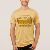 Periodic Table Of The Elements Honeycomb With Bees Tri-Blend Shirt (Vorderseite)