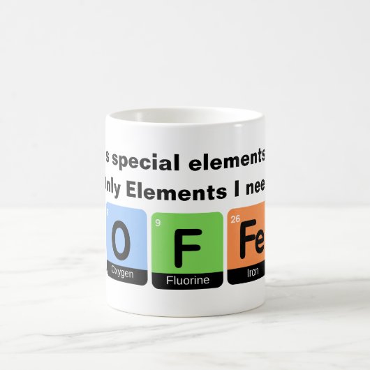 Periodic Table Scientists Coffee lover  Kaffeetasse (Mittel)