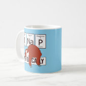 PERIODIC TABLE SLOTH I NICKERCHEN PERIODISCH KAFFEETASSE (Vorderseite Links)