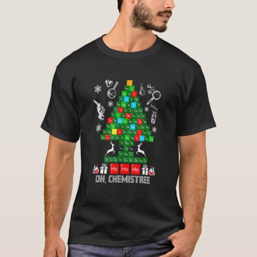 Periodic Table Tree Oh Chemistree Science Chemistr T-Shirt (Vorderseite)