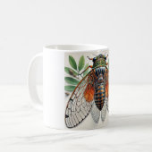 Periodical cicada 100924IREF226 - Watercolor Kaffeetasse (Vorderseite Links)