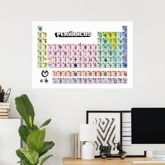 PERIÓDICOS Tabela Completa Poster (Heimbüro)