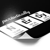 Periodisch Nerdy Element Symbole Fotodruck (Ecke)
